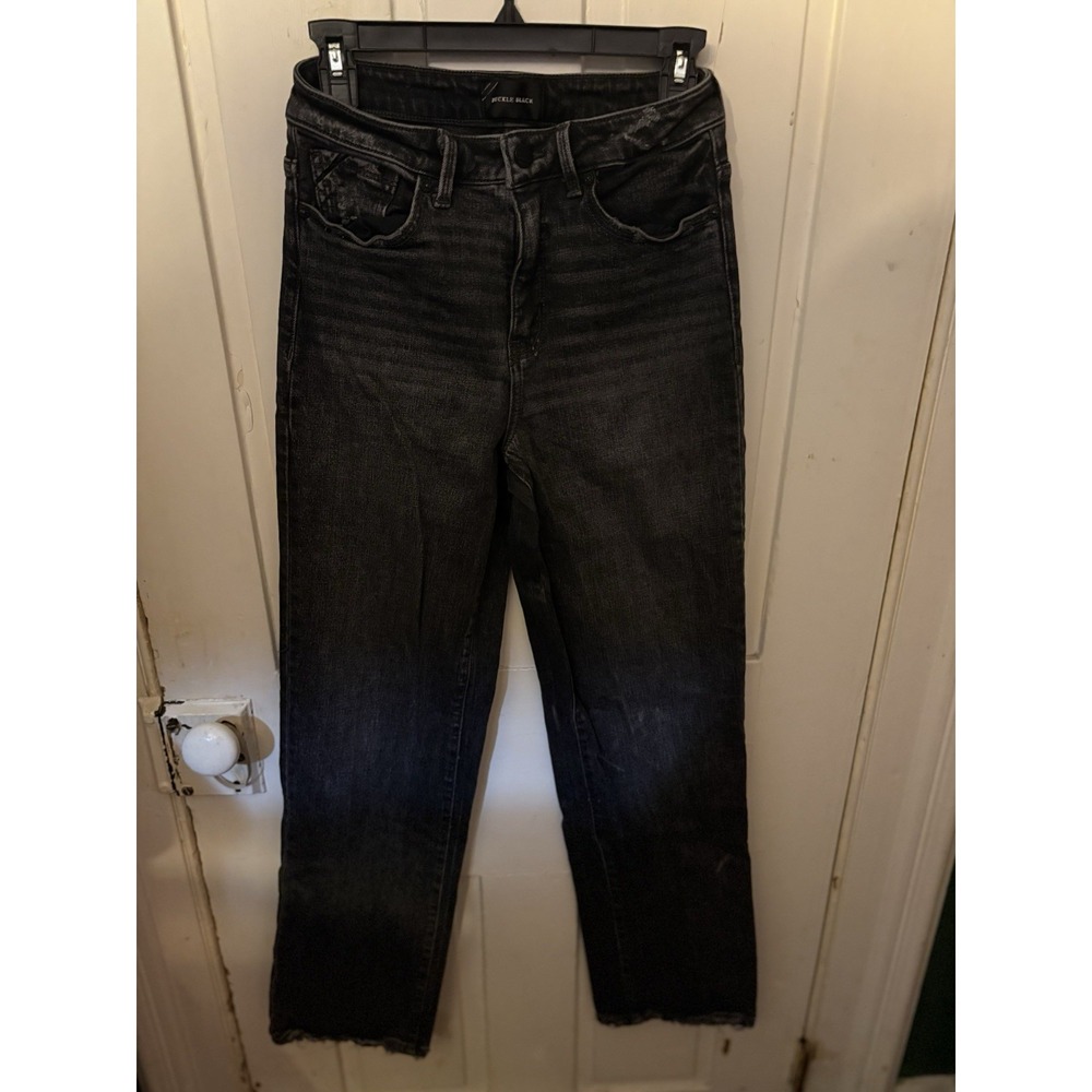 Buckle Black Jeans Womens 27x32 Classic Straight Black Smoothing and Shaping
